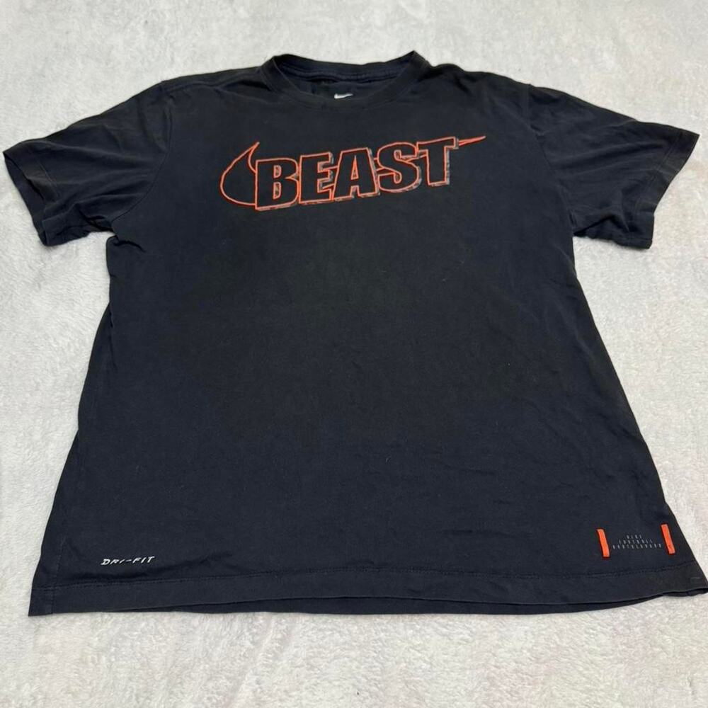 Mens Nike beast black and orange tee
